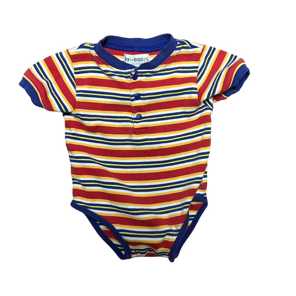 Vintage 1998 Gymboree Rainbow Tag Onesie XX-Small 12-18 Months Stripes